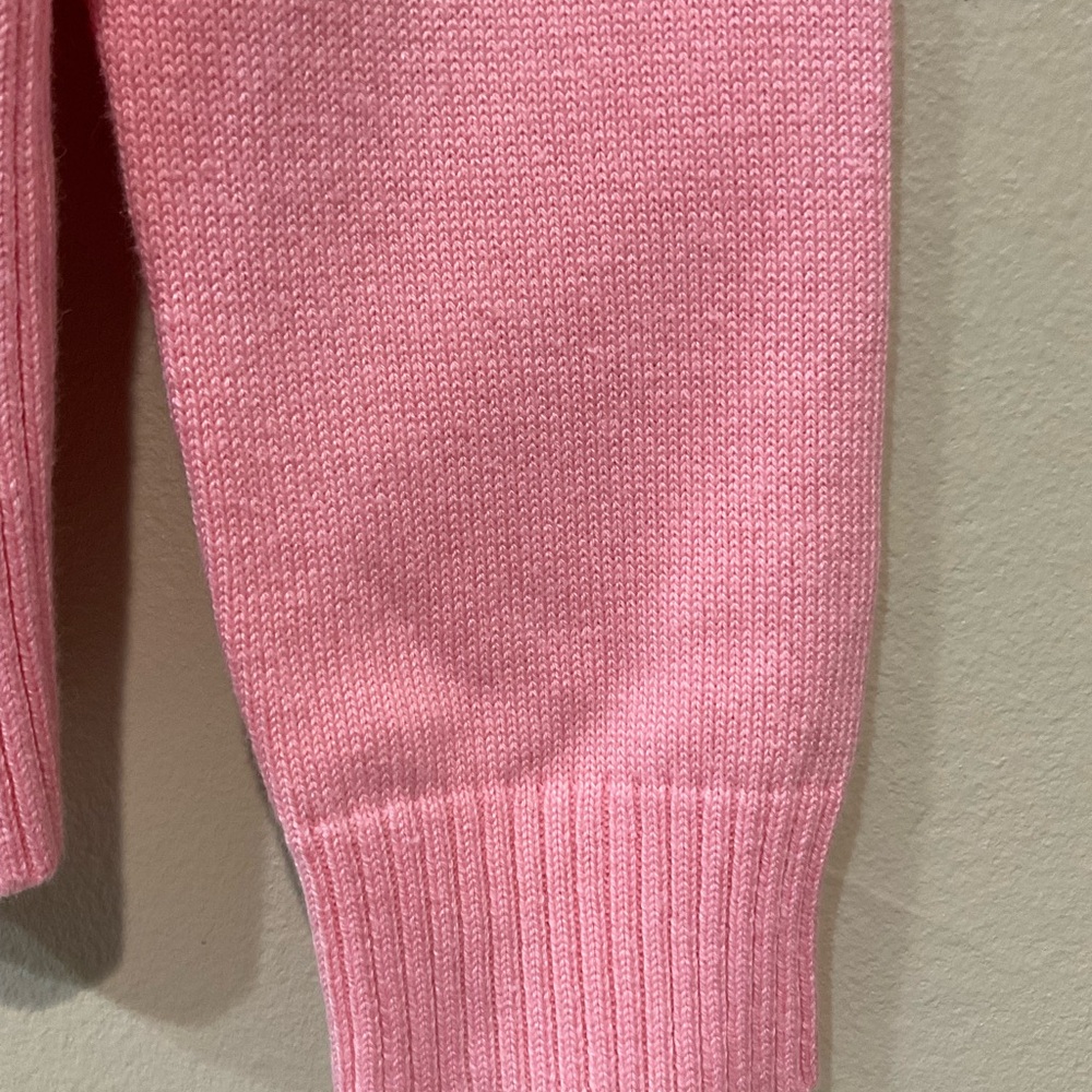 🍏🍏🍏 Girl’s 45% Cotton/Acrylic Perl Beads Adorned Cardigan, Size 7-8 years - Picture 4 of 7